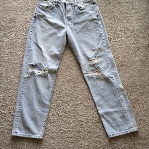 We The Free 28 Distressed Light Blue Jeans